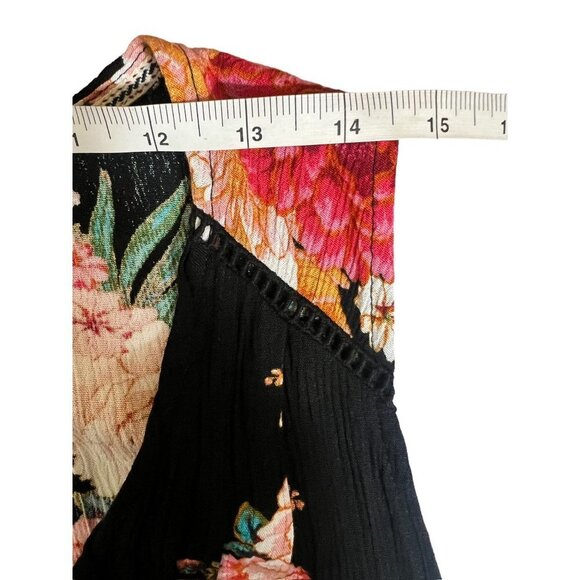 Knox Rose Women's Black Floral Sleeveless Dress - Picture 5 of 7